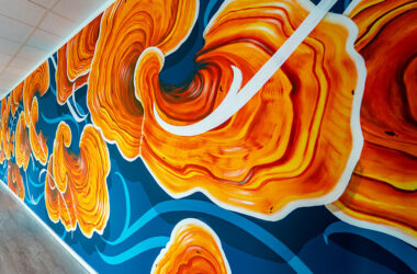 fresque murale intérieure HP - Mural Studio