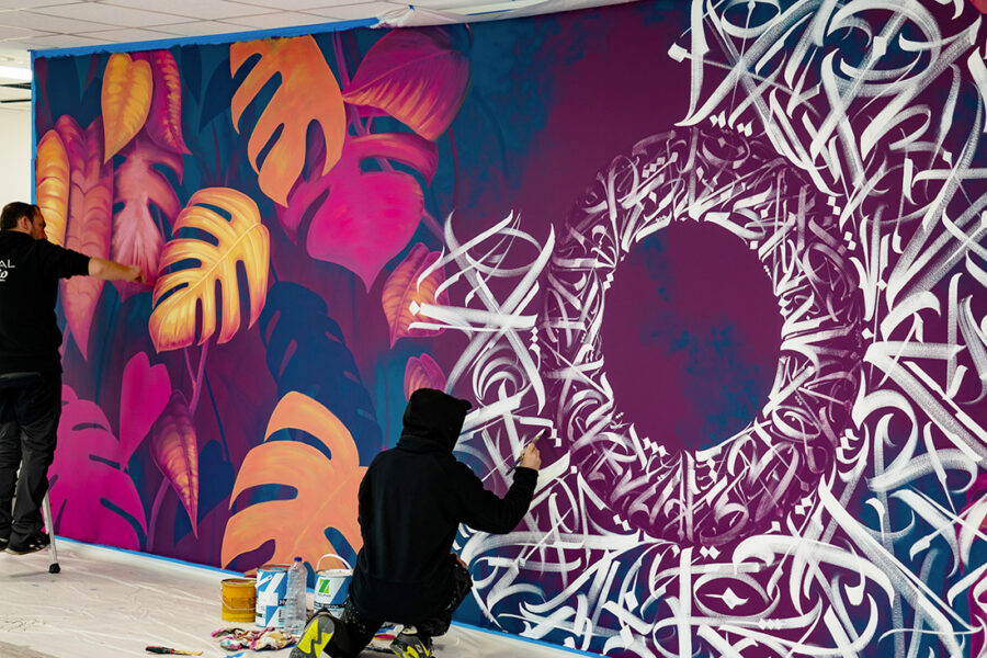 calligraphie et street art - calligraffiti - Mural Studio