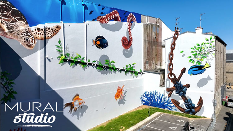 fresque murale rue magenta Brest