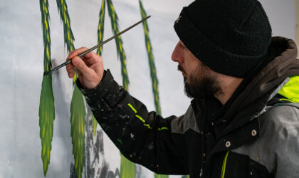 Mural-Studio fresque "Planète carbonifère"-museum Grenoble-scénographie