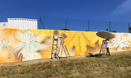 fresque déchèterie la Mure