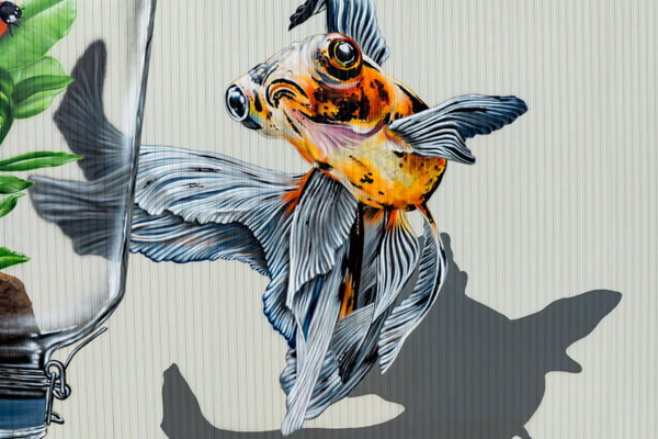 Fresque sur façade Toutenvert - Mural Studio