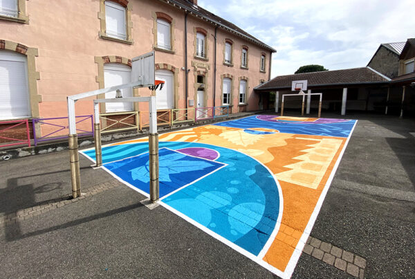 Fresque pour terrain de sport Mural Studio